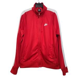 Nike Tribute Track Jacket Red/White Large Excellent Condition